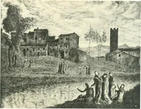 Picture 138 of 180 from Acquafortisti italiani; reccolta di acqueforti, acquetine, puntesecche, maniera nera, di 150 artisti. Acquafortistes italiens; recueil de eauxfortes, acqua-tintas, pointes-sèches, façon noire, de 150 artistes (1922), leaf 272