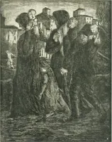 An illustration from Acquafortisti italiani; reccolta di acqueforti, acquetine, puntesecche, maniera nera, di 150 artisti. Acquafortistes italiens; recueil de eauxfortes, acqua-tintas, pointes-sèches, façon noire, de 150 artistes (1922)