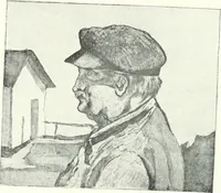 An illustration from Acquafortisti italiani; reccolta di acqueforti, acquetine, puntesecche, maniera nera, di 150 artisti. Acquafortistes italiens; recueil de eauxfortes, acqua-tintas, pointes-sèches, façon noire, de 150 artistes (1922)