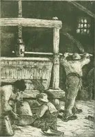 An illustration from Acquafortisti italiani; reccolta di acqueforti, acquetine, puntesecche, maniera nera, di 150 artisti. Acquafortistes italiens; recueil de eauxfortes, acqua-tintas, pointes-sèches, façon noire, de 150 artistes (1922)