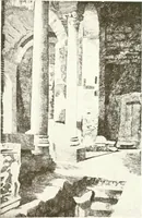 An illustration from Acquafortisti italiani; reccolta di acqueforti, acquetine, puntesecche, maniera nera, di 150 artisti. Acquafortistes italiens; recueil de eauxfortes, acqua-tintas, pointes-sèches, façon noire, de 150 artistes (1922)