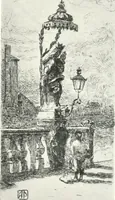 Picture 47 of 180 from Acquafortisti italiani; reccolta di acqueforti, acquetine, puntesecche, maniera nera, di 150 artisti. Acquafortistes italiens; recueil de eauxfortes, acqua-tintas, pointes-sèches, façon noire, de 150 artistes (1922), leaf 92