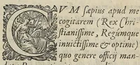 An illustration from Ad Franc. Hotomani Franco-Galliam Antonii Matharelli ... responsio : in qua agitur de initio Regni Fra[n]ciae, successione regum, publicis negotiis, & politia, ex fide Annalium nostrorum, Germaniaeque, & aliarum gentium, Graecísque & Latinis scriptoribus. (1575)
