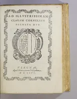 An illustration from Ad illustrissimam Claram Corneliam : poemata duo. (1696)