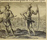 Picture 9 of 25 from Admiranda narratio fida tamen, de commodis et incolarum ritibus Virginiae, nuper admodum ab Anglis, qui à Dn. Richardo Greinvile equestris ordinis viro eò in coloniam anno M.D.LXXXV. : Deducti sunt inuentae, sumtus faciente Dn. VValtero Raleigh equestris ordinis viro fodinaru[m] stanni praefecto ex auctoritate serenissimae Reginae Angliae. (1590), leaf 55