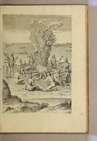 An illustration from Admiranda narratio fida tamen, de commodis et incolarum ritibus Virginiae, nuper admodum ab Anglis, qui à Dn. Richardo Greinvile equestris ordinis viro eò in coloniam anno M.D.LXXXV. : Deducti sunt inuentae, sumtus faciente Dn. VValtero Raleigh equestris ordinis viro fodinaru[m] stanni praefecto ex auctoritate serenissimae Reginae Angliae. (1590)