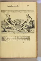 An illustration from Admiranda narratio fida tamen, de commodis et incolarum ritibus Virginiae, nuper admodum ab Anglis, qui à Dn. Richardo Greinvile equestris ordinis viro eò in coloniam anno M.D.LXXXV. : Deducti sunt inuentae, sumtus faciente Dn. VValtero Raleigh equestris ordinis viro fodinaru[m] stanni praefecto ex auctoritate serenissimae Reginae Angliae. (1608)