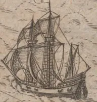 An illustration from Admiranda narratio, fida tamen, de commodis et incolarvm ritibvs Virginiae ... Anglico scripta sermone à Thoma Hariot ... nvnc avtem primvm Latio donata à C.C.A (1608)