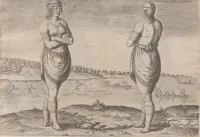 An illustration from Admiranda narratio, fida tamen, de commodis et incolarvm ritibvs Virginiae ... Anglico scripta sermone à Thoma Hariot ... nvnc avtem primvm Latio donata à C.C.A (1608)