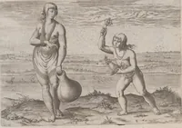 Picture 42 of 92 from Admiranda narratio, fida tamen, de commodis et incolarvm ritibvs Virginiae ... Anglico scripta sermone à Thoma Hariot ... nvnc avtem primvm Latio donata à C.C.A (1608), leaf 55