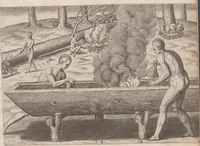 Picture 49 of 92 from Admiranda narratio, fida tamen, de commodis et incolarvm ritibvs Virginiae ... Anglico scripta sermone à Thoma Hariot ... nvnc avtem primvm Latio donata à C.C.A (1608), leaf 63