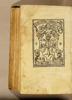 An illustration from Ad mortalium oblectationem. auctoris effigiem. huic. diuino operi: Stephanus Basignanas Gorgonius: Carmelita: theologus: ponendam curauit (1516)