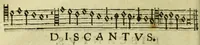 An illustration from Ad musicam practicam introductio : non modo praecepta, sed exempla quoque ad usum puerorum accommodata, quam brevissime continens (1550)