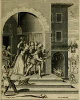 An illustration from Adnotationes et meditationes in Evangelia qvae in sacrosancto Missae sacrificio toto anno legvntur : cum Evangeliorvm concordantia historiae integritati sufficienti : accessit & index historiam ipsam euangelicam in ordinem temporis vitae Christi distribuens (1595)