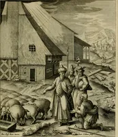 An illustration from Adnotationes et meditationes in Evangelia qvae in sacrosancto Missae sacrificio toto anno legvntur : cum Evangeliorvm concordantia historiae integritati sufficienti : accessit & index historiam ipsam euangelicam in ordinem temporis vitae Christi distribuens (1595)