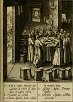 An illustration from Adnotationes et meditationes in Evangelia qvae in sacrosancto Missae sacrificio toto anno legvntur : cum Evangeliorvm concordantia historiae integritati sufficienti : accessit & index historiam ipsam euangelicam in ordinem temporis vitae Christi distribuens (1595)