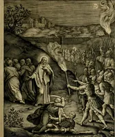 An illustration from Adnotationes et meditationes in Evangelia qvae in sacrosancto Missae sacrificio toto anno legvntur : cum Evangeliorvm concordantia historiae integritati sufficienti : accessit & index historiam ipsam euangelicam in ordinem temporis vitae Christi distribuens (1595)