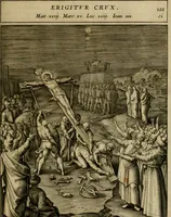 An illustration from Adnotationes et meditationes in Evangelia qvae in sacrosancto Missae sacrificio toto anno legvntur : cum Evangeliorvm concordantia historiae integritati sufficienti : accessit & index historiam ipsam euangelicam in ordinem temporis vitae Christi distribuens (1595)