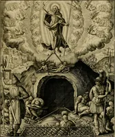 An illustration from Adnotationes et meditationes in Evangelia qvae in sacrosancto Missae sacrificio toto anno legvntur : cum Evangeliorvm concordantia historiae integritati sufficienti : accessit & index historiam ipsam euangelicam in ordinem temporis vitae Christi distribuens (1595)