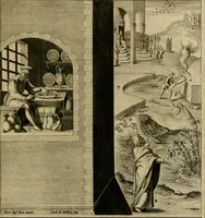 An illustration from Adnotationes et meditationes in Evangelia qvae in sacrosancto Missae sacrificio toto anno legvntur : cum Evangeliorvm concordantia historiae integritati sufficienti : accessit & index historiam ipsam euangelicam in ordinem temporis vitae Christi distribuens (1595)