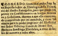 An illustration from Aduertencias. Para los confessores de los Naturales. (1600)