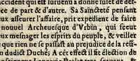 An illustration from Aduis donné au roy, sur l'estat present des affaires de Rome, sous Urbain VIII. (1630)
