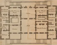 An illustration from Aedes Walpolianae: or, a description of the collection of pictures at Houghton-Hall in Norfolk, the seat of the Right Honourable Sir Robert Walpole, Earl of Orford (1752)