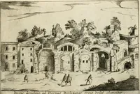 An illustration from Aedificiorum et ruinarum Romae ex antiquis atque hodiernis monimentis liber primus[-seco[n]dus] (1649)