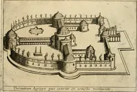An illustration from Aedificiorum et ruinarum Romae ex antiquis atque hodiernis monimentis liber primus[-seco[n]dus] (1649)
