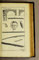 An illustration from Aeloude en hedendaegsche scheeps-bouw en bestier: : waer in wijtloopigh wert verhandelt de wijze van scheeps-timmeren, by Grieken en Romeynen: scheeps-oeffeningen, strijden, tucht, straffe, wetten, en gewoonten. Beneffens evenmatige grootheden van schepen onses tijts, ontleet in alle hare deelen: verschil van bouwen tusschen uitheemschen en onzen landaert, Indisch vaertuygh: galey-bouw: hedendaegsche scheeps-plichten: verrijckt met een reex verklaerde zee-mans spreeck-woorden en benamingen. Doorgaens mit vele kopere platen. (1671)