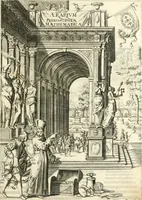 An illustration from Aerarium philosophiae mathematicae : in quo elementa philosophiae geometricae de planis, curuis, & solidis figuris applicata et ornata ... in tres tomos distributa sunt : intercessere ingeniosae inuentionis exodia horaria ... (1648)