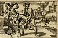 An illustration from Aereoplastes theo-sophicus, sive, Eicones mysticae : rarâ solertiâ, ac sagacitate singulari effictae, eaqu[ue] aere incisae ... (1620)