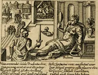 An illustration from Aereoplastes theo-sophicus, sive, Eicones mysticae : rarâ solertiâ, ac sagacitate singulari effictae, eaqu[ue] aere incisae ... (1620)
