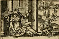 An illustration from Aereoplastes theo-sophicus, sive, Eicones mysticae : rarâ solertiâ, ac sagacitate singulari effictae, eaqu[ue] aere incisae ... (1620)