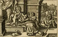 An illustration from Aereoplastes theo-sophicus, sive, Eicones mysticae : rarâ solertiâ, ac sagacitate singulari effictae, eaqu[ue] aere incisae ... (1620)
