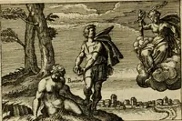 An illustration from Aereoplastes theo-sophicus, sive, Eicones mysticae : rarâ solertiâ, ac sagacitate singulari effictae, eaqu[ue] aere incisae ... (1620)