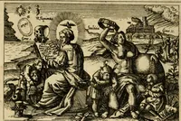 Picture 81 of 102 from Aereoplastes theo-sophicus, sive, Eicones mysticae : rarâ solertiâ, ac sagacitate singulari effictae, eaqu[ue] aere incisae ... (1620), leaf 173