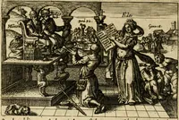 An illustration from Aereoplastes theo-sophicus, sive, Eicones mysticae : rarâ solertiâ, ac sagacitate singulari effictae, eaqu[ue] aere incisae ... (1620)