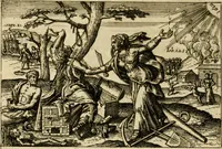 An illustration from Aereoplastes theo-sophicus, sive, Eicones mysticae : rarâ solertiâ, ac sagacitate singulari effictae, eaqu[ue] aere incisae ... (1620)