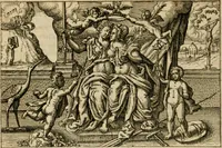 Picture 90 of 102 from Aereoplastes theo-sophicus, sive, Eicones mysticae : rarâ solertiâ, ac sagacitate singulari effictae, eaqu[ue] aere incisae ... (1620), leaf 191