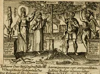 Picture 92 of 102 from Aereoplastes theo-sophicus, sive, Eicones mysticae : rarâ solertiâ, ac sagacitate singulari effictae, eaqu[ue] aere incisae ... (1620), leaf 195