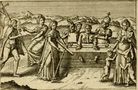 An illustration from Aereoplastes theo-sophicus, sive, Eicones mysticae : rarâ solertiâ, ac sagacitate singulari effictae, eaqu[ue] aere incisae ... (1620)