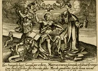 An illustration from Aereoplastes theo-sophicus, sive, Eicones mysticae : rarâ solertiâ, ac sagacitate singulari effictae, eaqu[ue] aere incisae ... (1620)