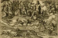 An illustration from Aereoplastes theo-sophicus, sive, Eicones mysticae : rarâ solertiâ, ac sagacitate singulari effictae, eaqu[ue] aere incisae ... (1620)
