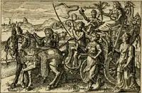 An illustration from Aereoplastes theo-sophicus, sive, Eicones mysticae : rarâ solertiâ, ac sagacitate singulari effictae, eaqu[ue] aere incisae ... (1620)