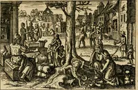 Picture 30 of 102 from Aereoplastes theo-sophicus, sive, Eicones mysticae : rarâ solertiâ, ac sagacitate singulari effictae, eaqu[ue] aere incisae ... (1620), leaf 69