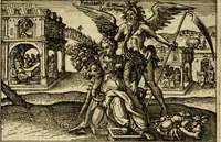 An illustration from Aereoplastes theo-sophicus, sive, Eicones mysticae : rarâ solertiâ, ac sagacitate singulari effictae, eaqu[ue] aere incisae ... (1620)