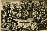An illustration from Aereoplastes theo-sophicus, sive, Eicones mysticae : rarâ solertiâ, ac sagacitate singulari effictae, eaqu[ue] aere incisae ... (1620)