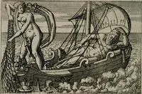 Picture 57 of 104 from Aereoplastes theo-sophicus, sive, Eicones mysticae : rarâ solertiâ, ac sagacitate singulari effictae eæq́[ue] æri incisæ : integram veræ theosophias rationem mirâ dexteritate adumbrantes : euolutione Latinâ ex Sacris Scripturis, sanctis patribus, philosophis, oratoribus, historicis ac poëtis tàm Græcis quàm Latinis Christianis iuxtà atq[ue]; gentibus nunc illuminatæ, ac bonorum bono editæ (1620), leaf 123