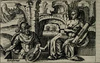 Picture 63 of 104 from Aereoplastes theo-sophicus, sive, Eicones mysticae : rarâ solertiâ, ac sagacitate singulari effictae eæq́[ue] æri incisæ : integram veræ theosophias rationem mirâ dexteritate adumbrantes : euolutione Latinâ ex Sacris Scripturis, sanctis patribus, philosophis, oratoribus, historicis ac poëtis tàm Græcis quàm Latinis Christianis iuxtà atq[ue]; gentibus nunc illuminatæ, ac bonorum bono editæ (1620), leaf 135